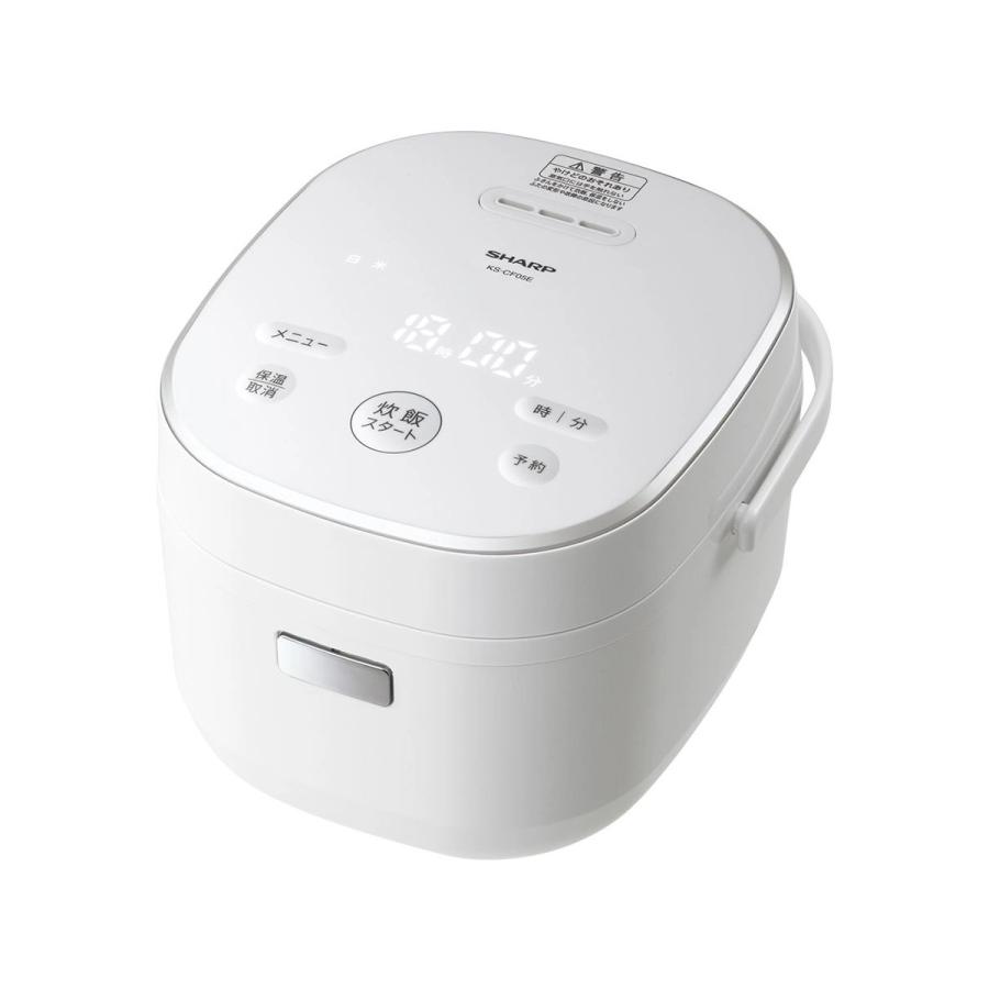 新品未開封 シャープ SHARP 炊飯器 KS-CF05E-W [ホワイト系] : 家電