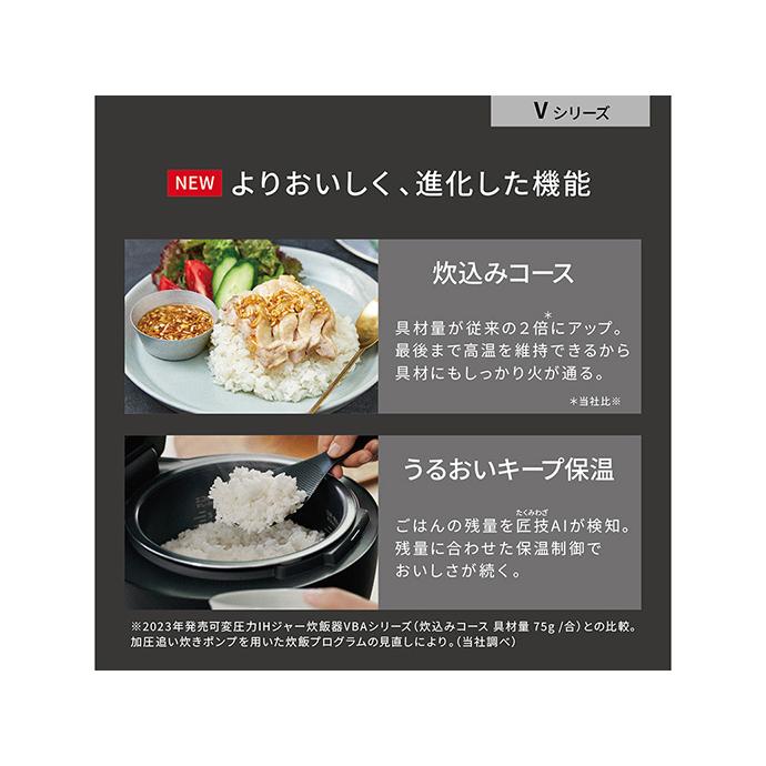 Bistro(Panasonic) Panasonic SR-V18BB-H 可変圧力IHジャー Bistro(Panasonic) Panasonic SR-V18BB-H 可変圧力IHジャー