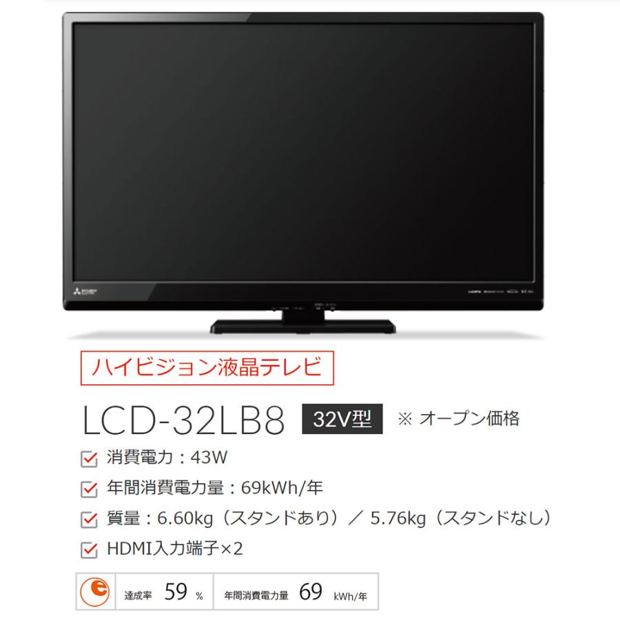 テレビ 32型 三菱 MITSUBISHI 32インチ 高画質　高音質　らくらく設定　デカ文字機能　SDカードスロット搭載　在庫有 新品｜kadenland｜02