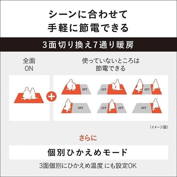 パナソニック 2畳相当ホットカーペット DC-2HAB5-T(ブラウン)の画像
