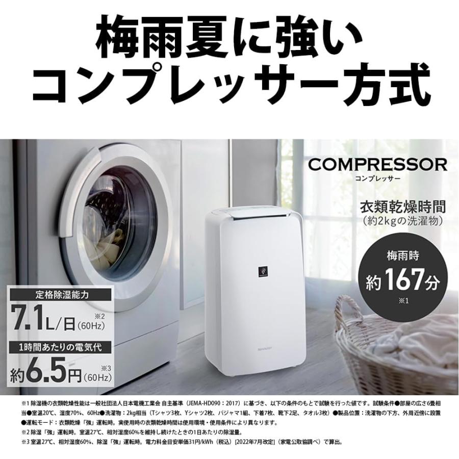 プラズマクラスター 即納します シャープ CV-T71-W コンプレッサー方式