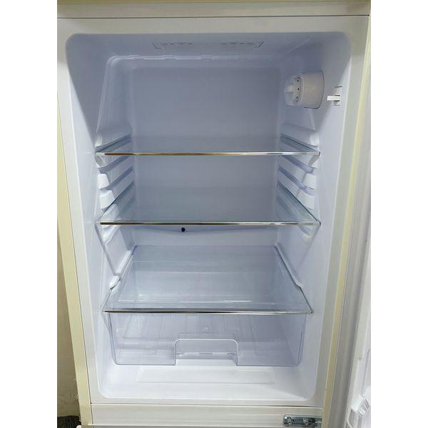 高年式 2024年製 レトロ調 2ドア冷凍冷蔵庫 130L メッキハンドル PRR