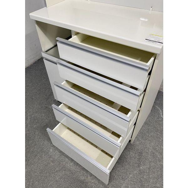 パモウナ キッチンボード 幅100 ソフトクローズ ホワイト 白 レンジ台