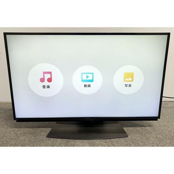 シャープ AQUOS 4K 液晶テレビ Android TV45型 YouTube Netflix マイク 4T-C45BL1 2020年製 中古家電 店頭引取歓迎 R10250 シャープ AQUOS 4K 液晶テレビ Android TV45型 YouTube Netflix マイク