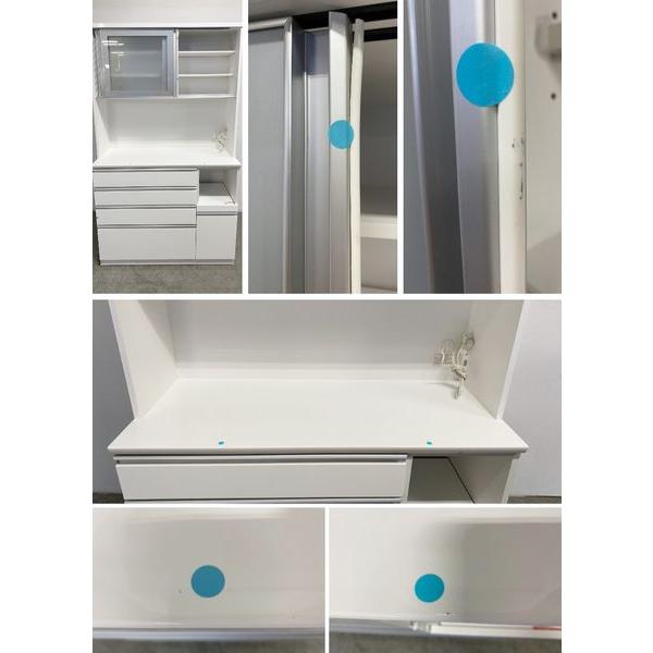 ニトリ キッチンボード レジューム 幅120 ソフトクローズ ホワイト