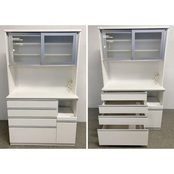 ニトリ キッチンボード レジューム 幅120 ソフトクローズ ホワイト