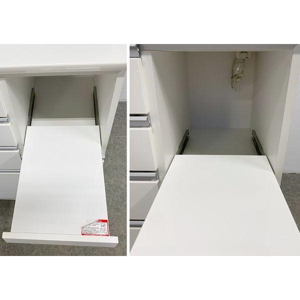 ニトリ キッチンボード レジューム 幅120 ソフトクローズ ホワイト