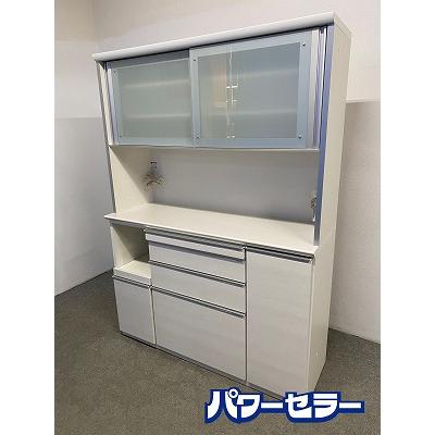 松田家具 キッチンボード 幅140 上下段ソフトクローズ モイス スライド