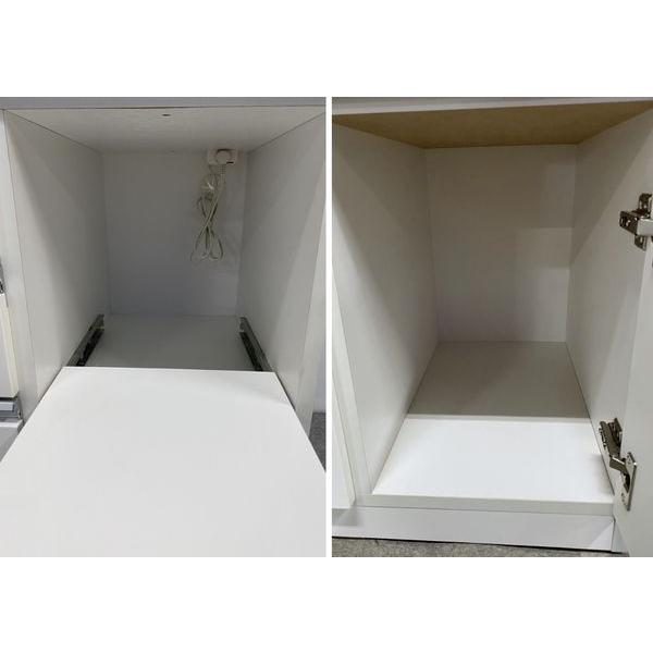NITORI/ニトリ キッチンボード レジューム ロータイプ 幅120 ソフトクローズ 高機能レール ホワイト 中古家具 店頭引取歓迎 R10360 NITORI/ニトリ キッチンボード レジューム ロータイプ 幅120 ソフト
