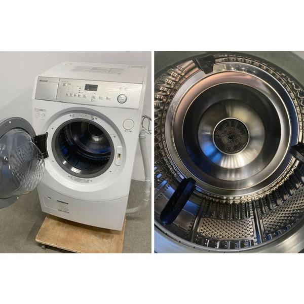 シャープ/SHARP ドラム式洗濯乾燥機 ES-H10C-WL 洗濯容量10kg 乾燥容量6kg 右開き ホワイト 2019年製 中古家電 店頭引取歓迎 R7068) 2019年製 シャープ/SHARPドラム式洗濯乾燥機 ES-H10C-WL プラズマ