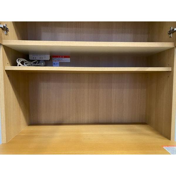 MUJI/無印良品 木製カップボード 幅88 オーク材 天然木 ワゴン