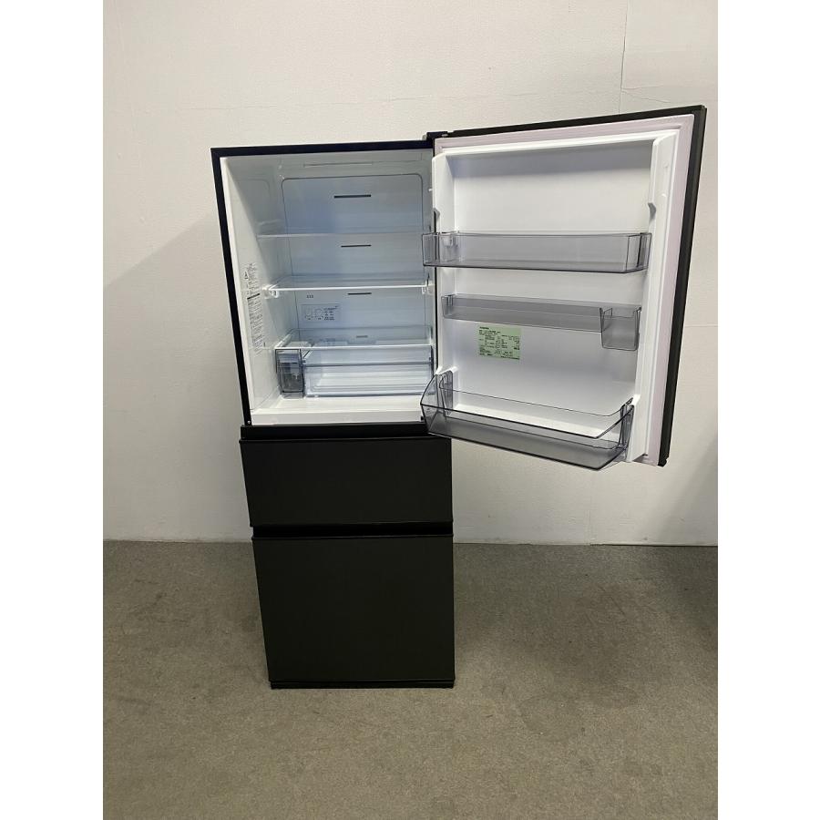 2023年製 東芝 3ドア冷凍冷蔵庫 326L 自動製氷 コンパクト 単身 カップル GR-V33SC(KZ) マットチャコール 中古家電 店頭引取歓迎 R10411 2024年製 東芝 3ドア冷凍冷蔵庫 326L 自動製氷 コンパクト 単身