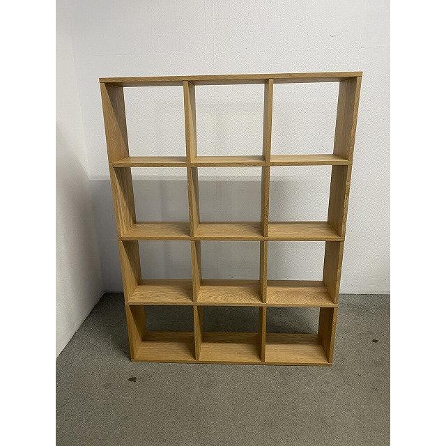 無印良品/MUJI スタッキングシェルフ オーク材 3段×4列 オープンラック 