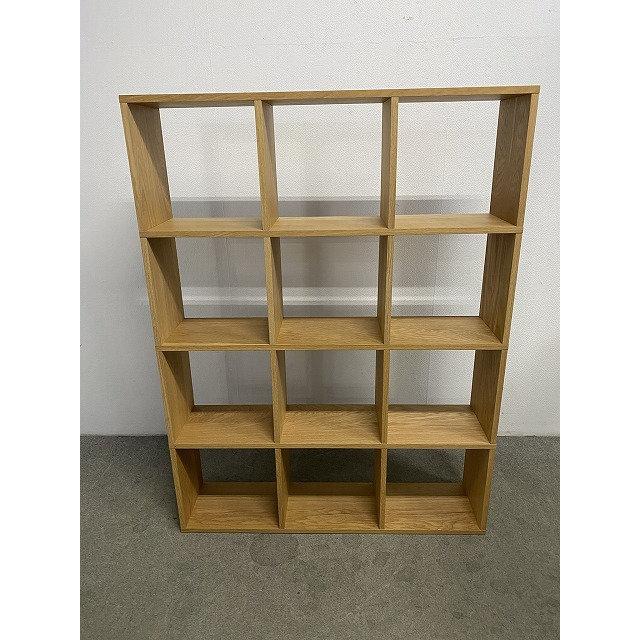 無印良品/MUJI スタッキングシェルフ オーク材 3段×4列 オープンラック 