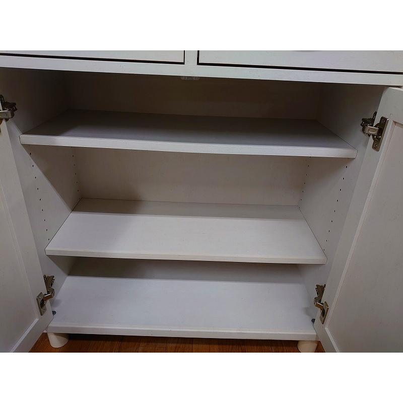 hビーカンパニー ダイニングボード 食器棚 完成品 おしゃれ幅80cm キッチンシェルフ タイル貼り 店頭引取大歓迎♪