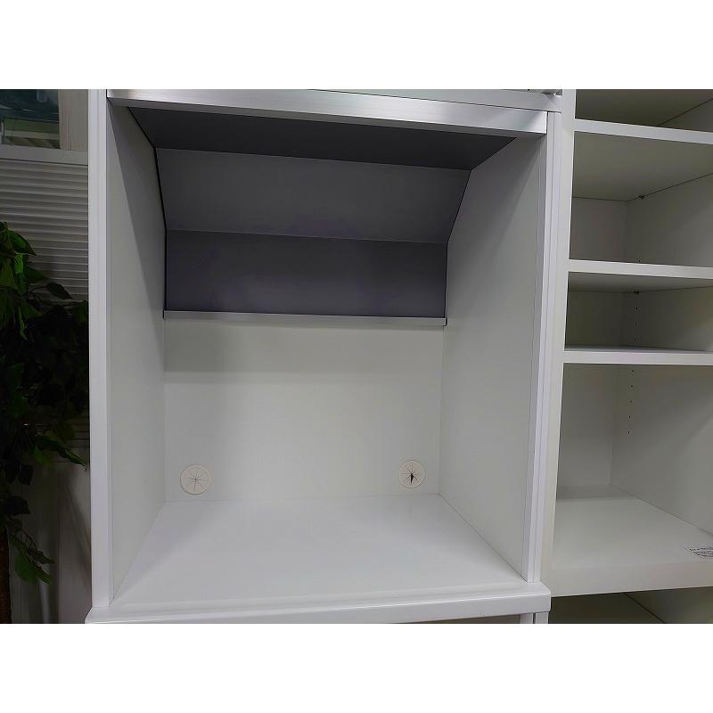 カリモク レンジ台 カップボード 食器棚 フルオープン ホワイト KARIMOKU 収納家具 店頭引取大歓迎♪ R3193) r3193
