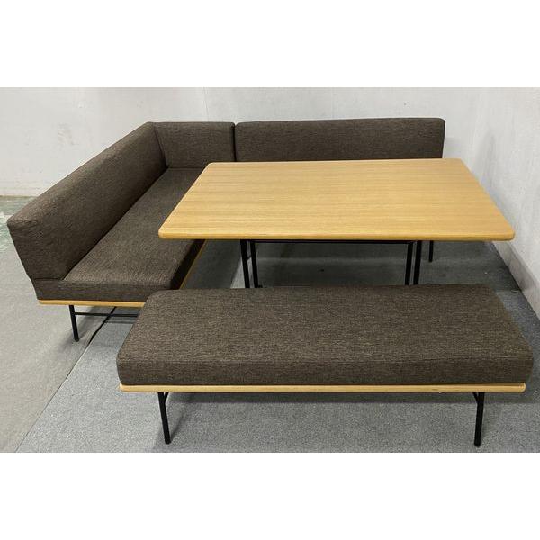 unico/ウニコ ソファダイニング4点セット FUNEAT/ファニート ブラウン  