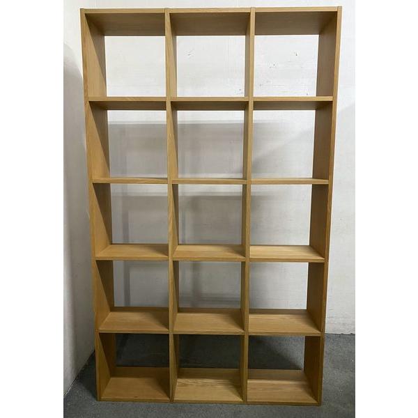 無印良品/MUJI スタッキングシェルフ オーク材 5段×3列 オープンラック