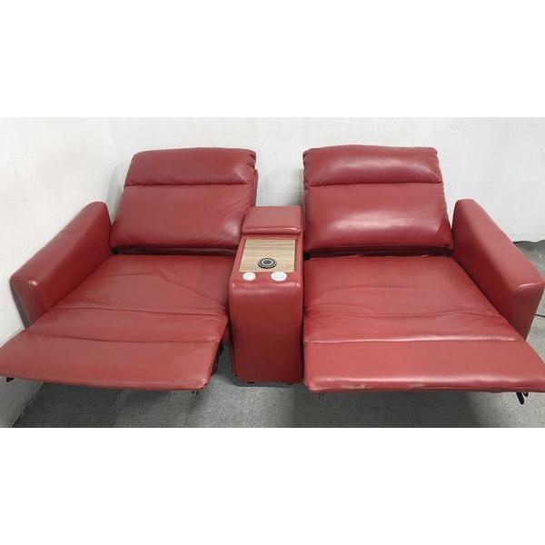 ニトリ ２人用電動本革リクライニングソファ（Nストラス 2モーター) 幅216cm]ワイド2人用電動本革リクライニングソファ (Nストラス