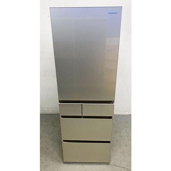 高年式！大型！Panasonic 冷蔵庫 450L 観音開き 2021年 サテンゴールド