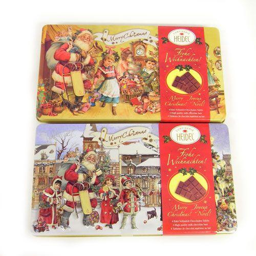 ノスタルジック チョコエンボス缶 チョコレート Heidel ドイツギフト お菓子 クリスマス 003540 Kaderia 通販 Yahoo ショッピング