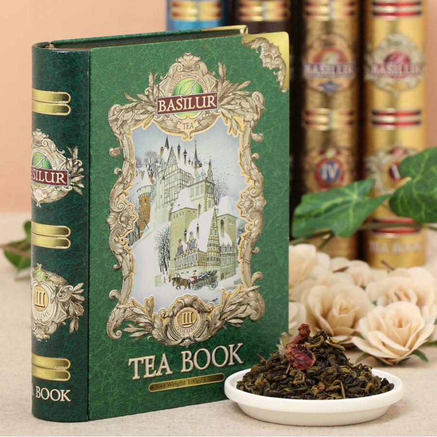 BOOK型缶入り紅茶L TEA BOOK vol.3グリーン 大セ イロンティー BOOK型缶入り紅茶L TEA BOOK vol.3グリーン 大セ イロンティー
