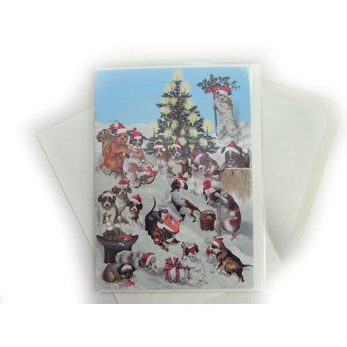 グリーティングカードl ドッグ プレイング スノウ Roger La Borde 犬 ドッグ クリスマスメッセージ ギフトカード Gcx786 Gl14 Kaderia 通販 Yahoo ショッピング