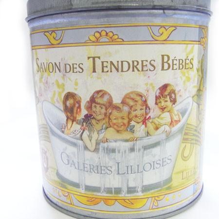 ブロカント ブリキ缶キャニスター2個セット限定古道具[GRAN]小物入れ