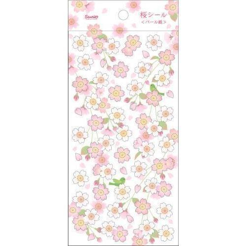 桜シール パール紙 さくら 台紙ホワイト [sanrio]サンリオ サクラ