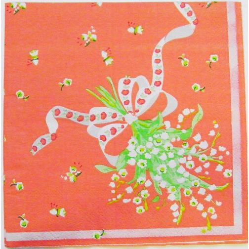 ペーパーナプキン ハンカチーフオレンジ 鈴蘭 スズラン すずらん 5枚入り Rice デンマーク 紙ナプキン デコパージュ すずらん Rice 1119 4 Kaderia Yahoo店 通販 Yahoo ショッピング