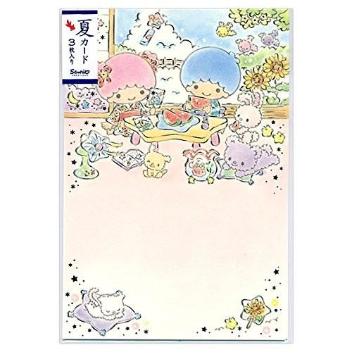 夏ポストカード キキララ 銀箔加工 Sanrio サンリオ夏ハガキ 夏葉書 暑中見舞いはがき リトルツインスターズ 暑中見舞い S4312 Kaderia 通販 Yahoo ショッピング