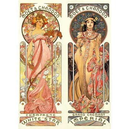 アルフォンスミュシャ アルフォンス ミュシャ ポストカード Alphonse Mucha 四芸術
