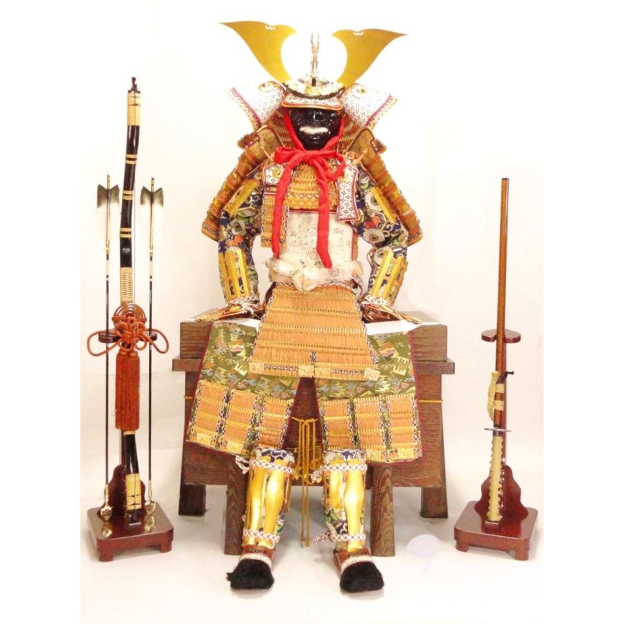 鎧 甲冑 兜 武者 五月人形 子供 着用鎧 日本製 35号鎧 高級弓太刀付き 立札に家紋を入れるサービス中 300 21 門出 通販 Yahoo ショッピング