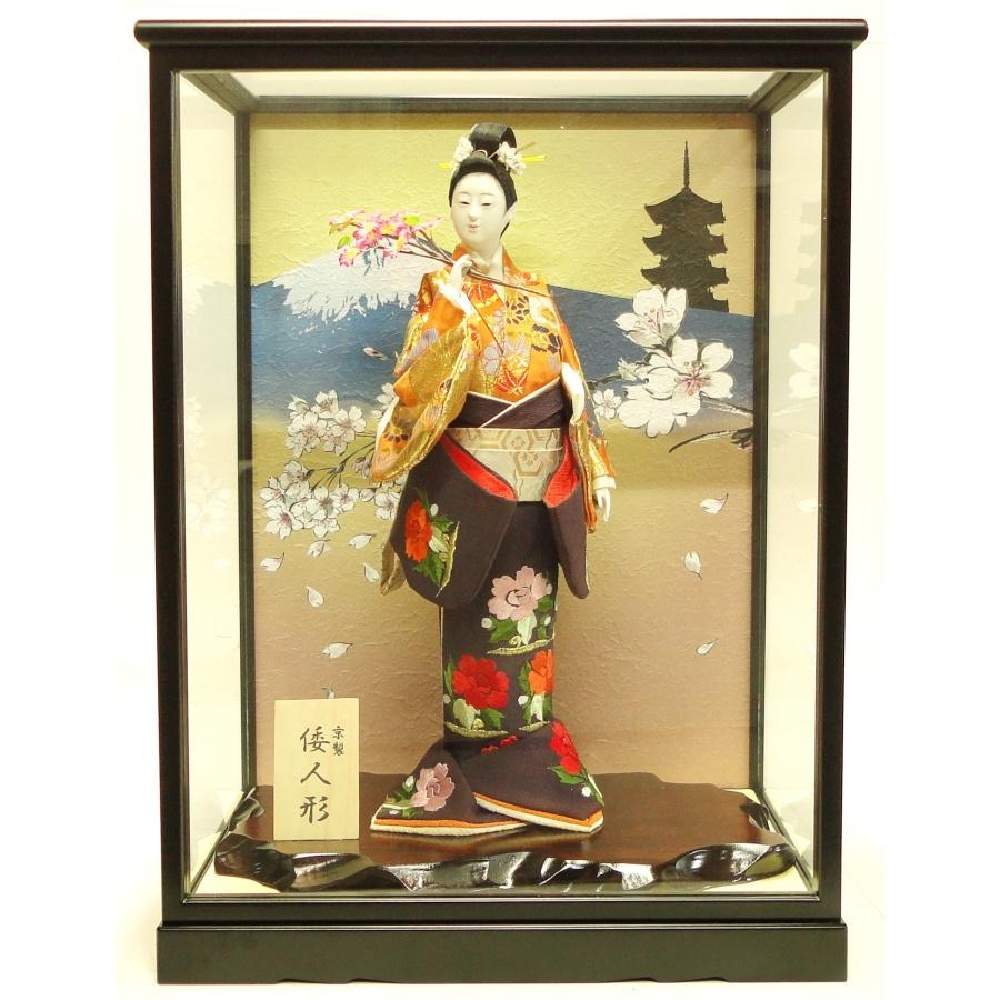保存版 日本人形 10号 倭人形 ガラスケース付 7号尾山ケース 間口36cm 奥行26cm 高さ49cm 期間限定送料無料 Kuljic Com