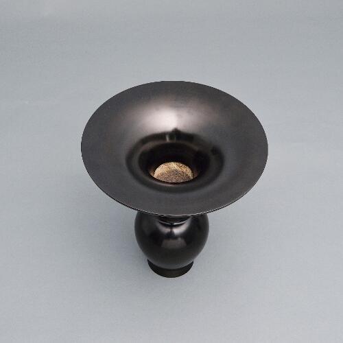 専好立華瓶(中丸・耳付) 花器 花瓶 銅器 フラワーベース : フラワー