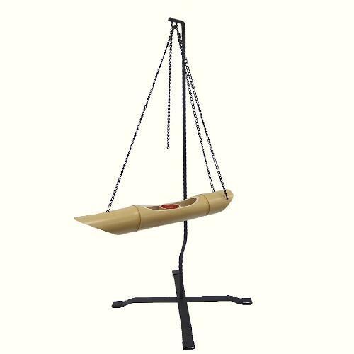 三日月型 吊り花器 吊り花入 鎖・収納箱付き 華道具 生け花 骨董　美術 吊り花器スタンド 華道具・生け花用品 舟 : フラワーショップ花楽