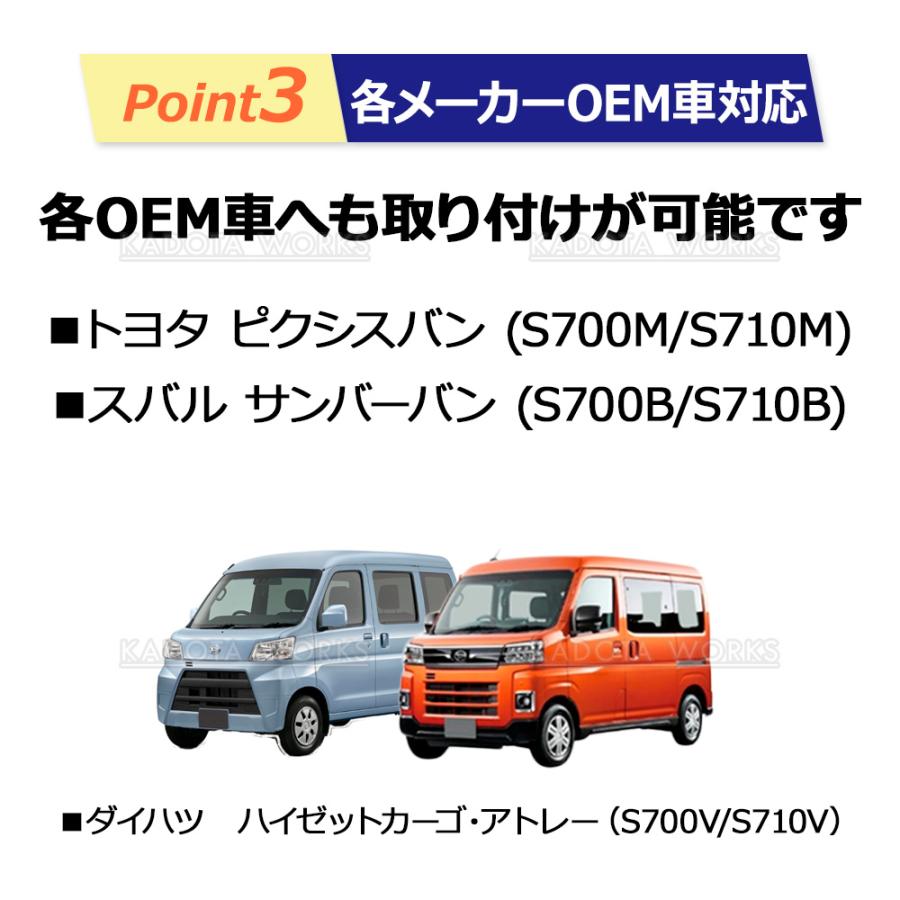 ハイゼットカーゴ アトレー S700V S710V リアデフォッガーカバー