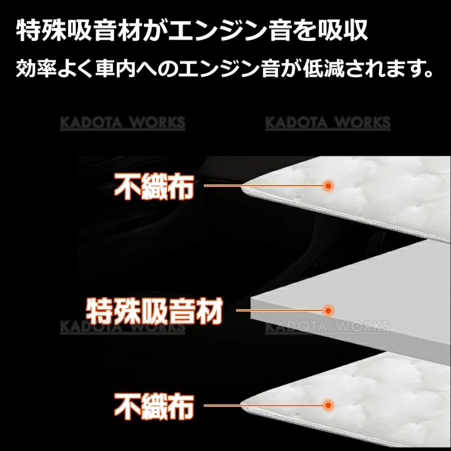 アルファード ヴェルファイア 40系 エンジン 遮音シート ボンネット