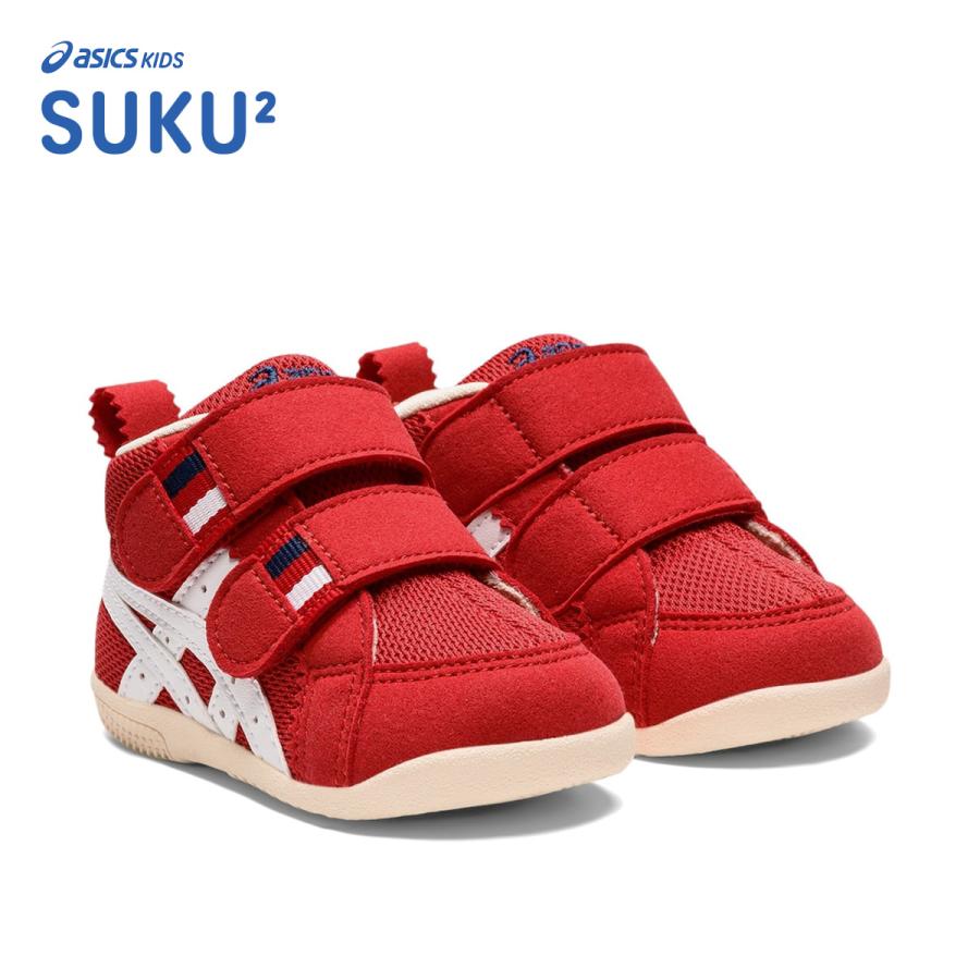 asics SUKU2 アシックス スクスク アミュレ FIRST MS レッド/ホワイト 1144A222-600 | SUKUSUKU（ASICS）
