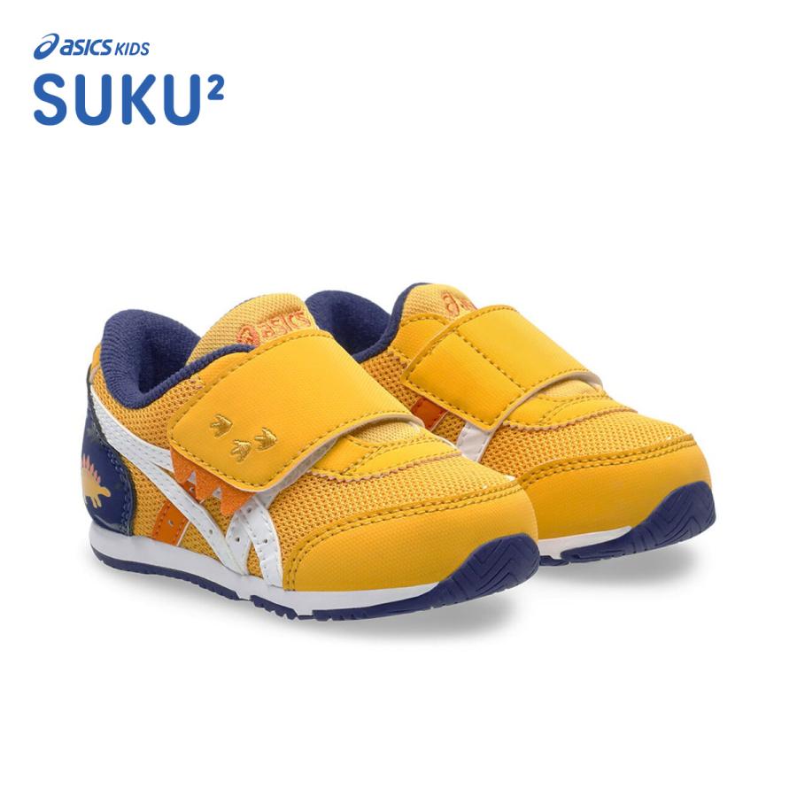 asics SUKU2 アシックス スクスク アイダホ BABY KT-ES D 2 ヤマブキ/ホワイト 1144A392-750 キッズシューズ 子ども靴 | SUKUSUKU（ASICS）
