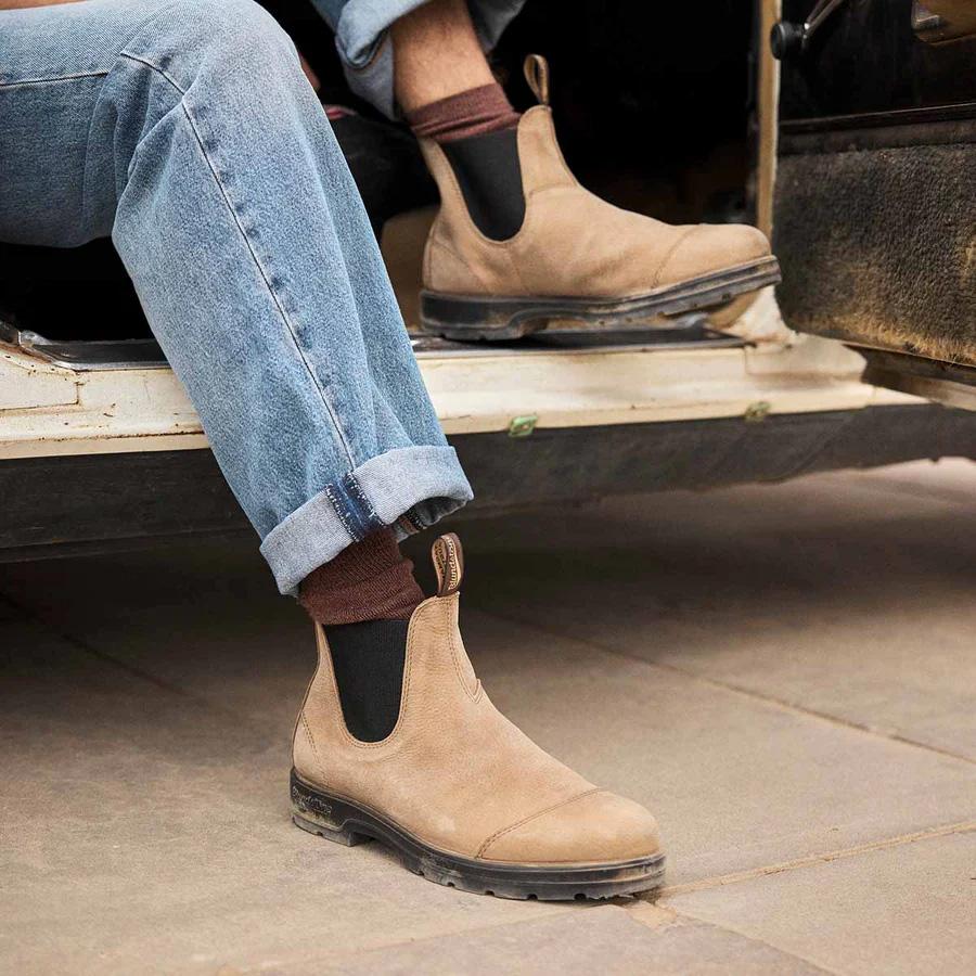 Blundstone ブランドストーン BS2546 Pebble Texas Sand ぺブルテキサスサンド スムースレザー キャップトゥ サイドゴアブーツ BS2546195 メンズ レディース | BLUNDSTONE | 06