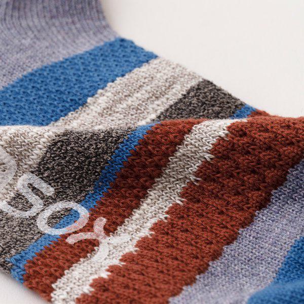 rasox マルチボーダー スニーカー ラソックス ショート丈ソックス CA211SN03 マルチボーダーロウ | rasox | 09