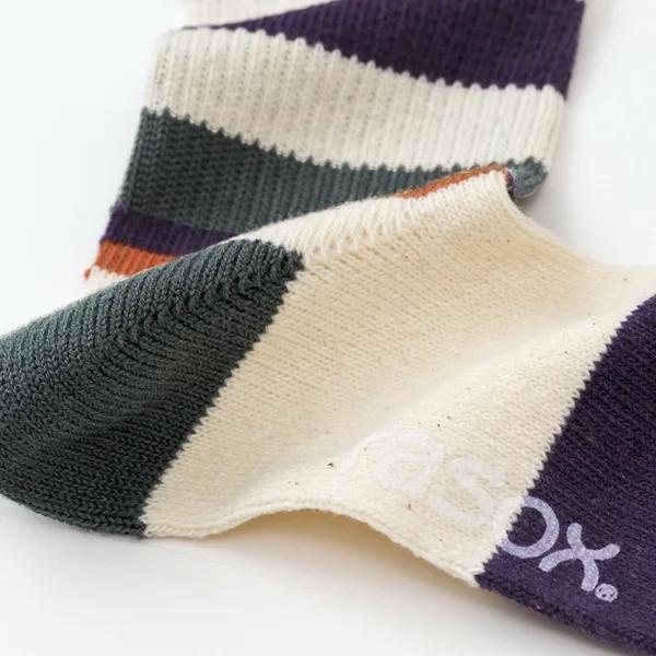 rasox マルチボーダー クルー ラソックス クルー丈ソックス CA240CR02 | rasox | 18