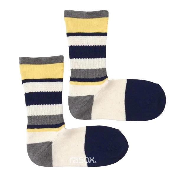 rasox マルチボーダー クルー ラソックス クルー丈ソックス CA240CR02 | rasox | 04