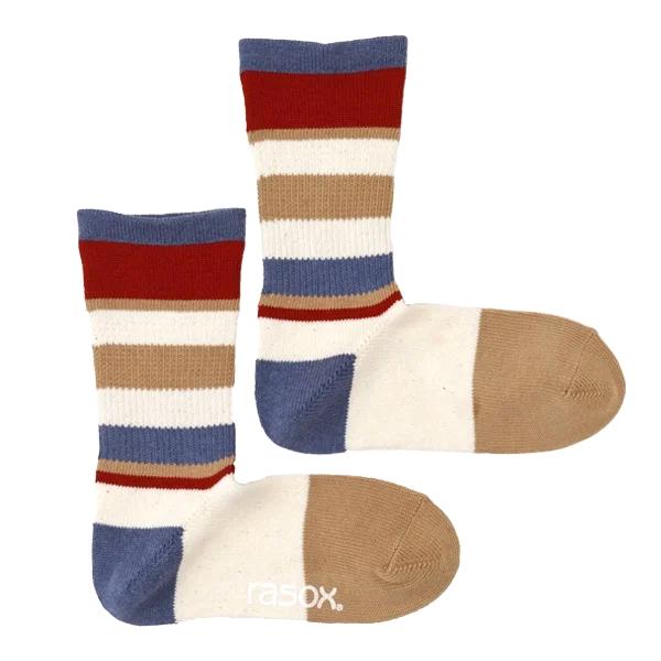 rasox マルチボーダー クルー ラソックス クルー丈ソックス CA240CR02 | rasox | 05