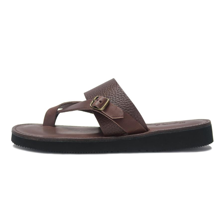 も*ん様  Slipper レザー トングサンダル ブラウン Organic handloom Organic handloom TRENT オーガニックハンドルーム
