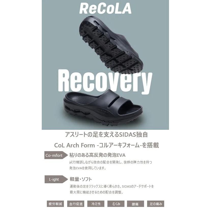SIDAS（シダス） SIDAS ReCoLA Thong Black リカバリーサンダル リコラ
