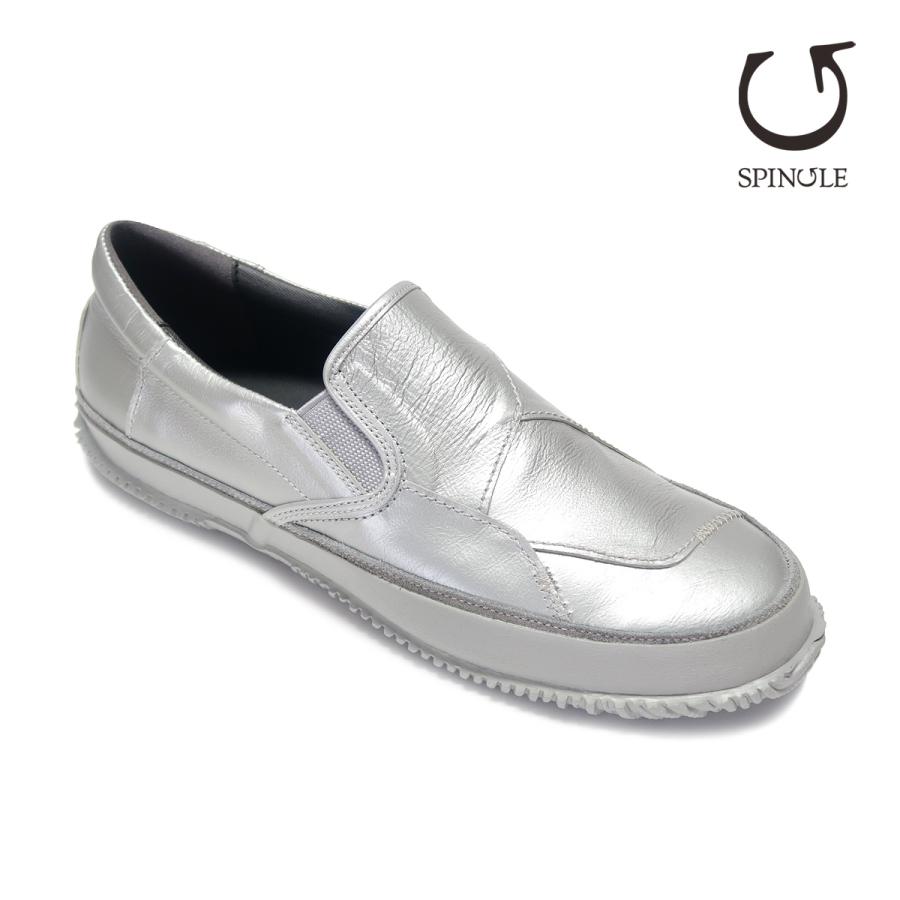SPINGLE スピングル SP-1044 Silver シルバー スリッポン 刺し子 1044 | SPINGLE