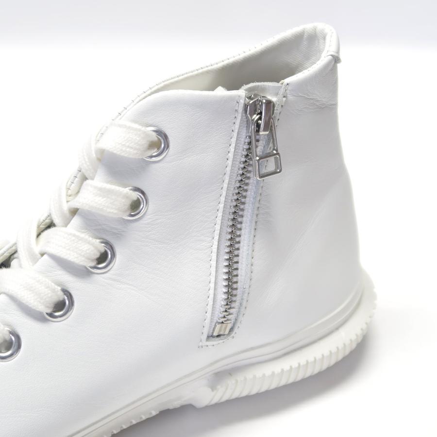 SPINGLE スピングル SP-1817 White ホワイト ミッドカット ハイカット