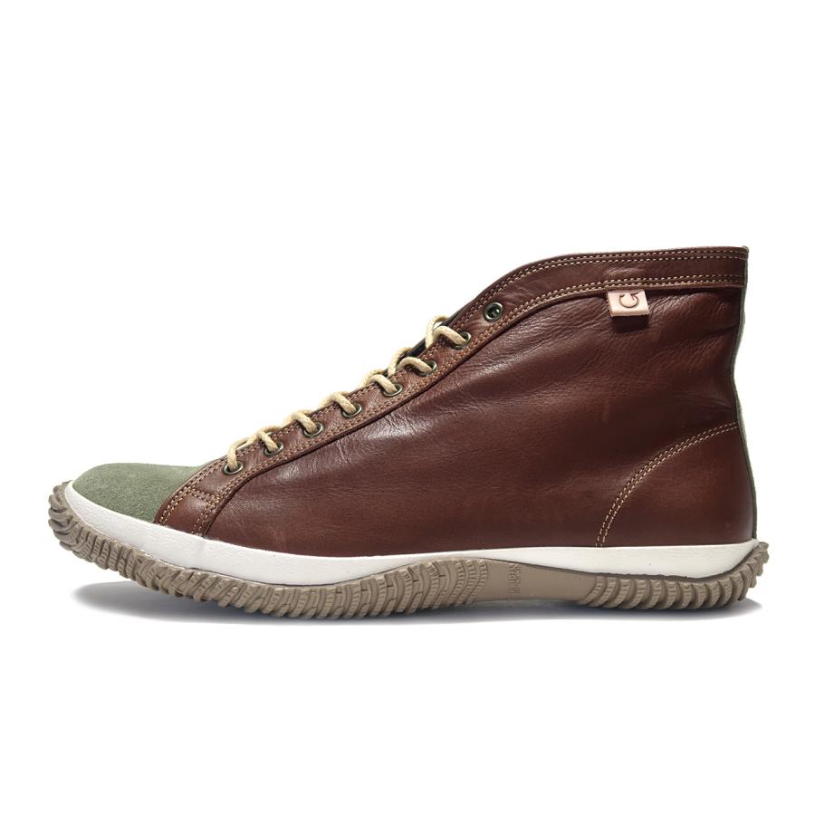 SPINGLE スピングル SP-450 Khaki/Dark Brown カーキ/ダークブラウン メンズ レディース ハイカット スニーカー 450_1